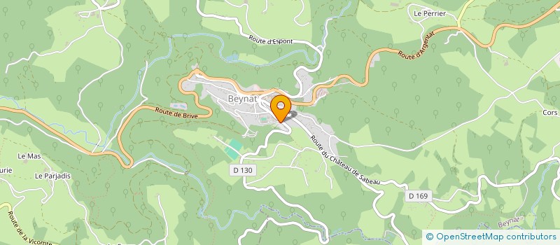 localisation de l'entreprise MADAME GISELE VERGNE à BEYNAT