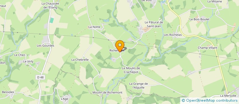 localisation de l'entreprise MADAME GISELE VERGNOLAT à LOURDOUEIX-SAINT-PIERRE