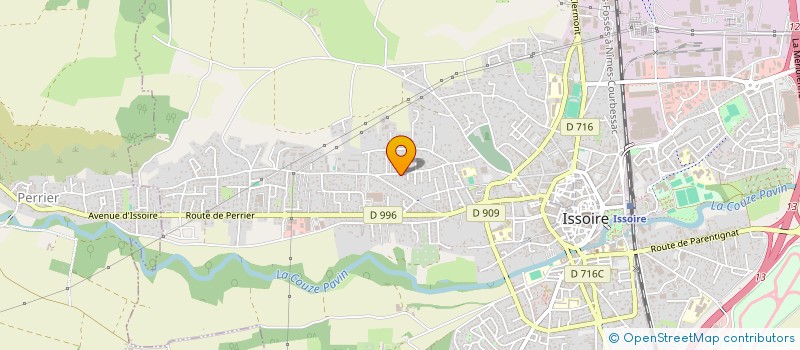 localisation de l'entreprise MADAME GISELE VEYRET  ISSOIRE