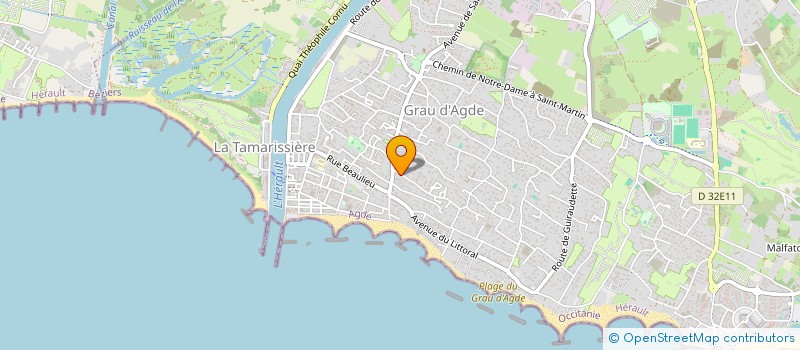 localisation de l'entreprise MADAME GISELE VIALLARD  AGDE