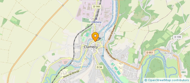 localisation de l'entreprise MADAME GISELE VILLARD à CLAMECY