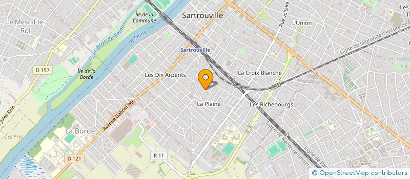 localisation de l'entreprise MADAME GISELE VINCE à SARTROUVILLE