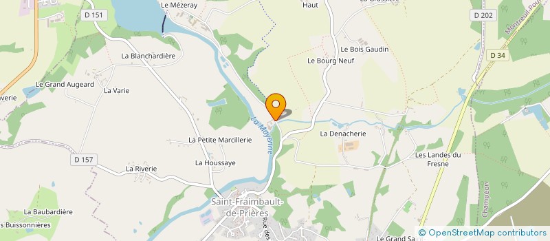 localisation de l'entreprise MADAME GISELE VIOL  SAINT-FRAIMBAULT-DE-PRIERES