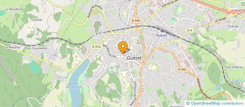 localisation de l'entreprise MADAME GISELE WALLE à GUERET