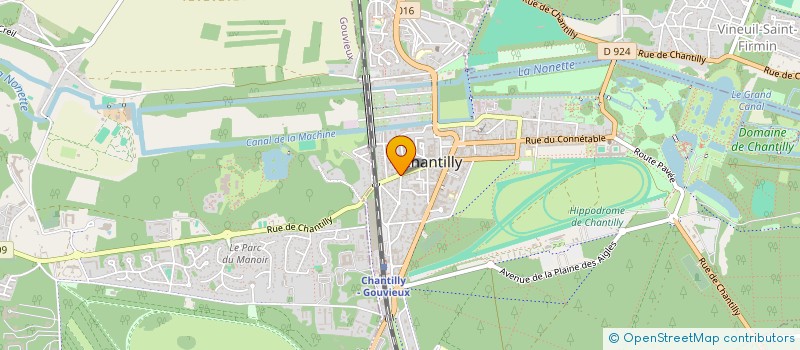 localisation de l'entreprise MADAME GISELLE DA CRUZ MOREIRA  CHANTILLY