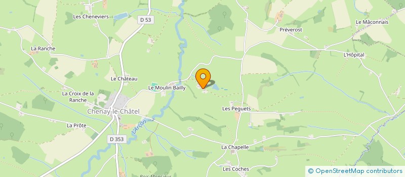 localisation de l'entreprise MADAME GISELLE JEANNOT  CHENAY-LE-CHATEL