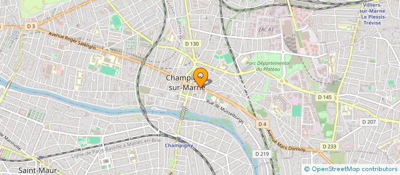 localisation de l'entreprise MADAME GISELLE LIMA BATISTA BARBOSA à CHAMPIGNY-SUR-MARNE