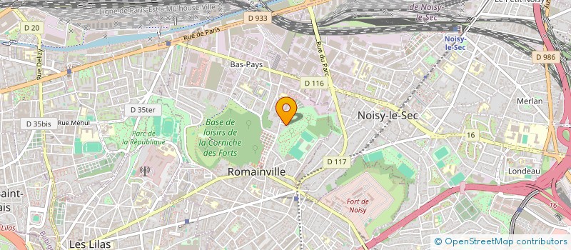 localisation de l'entreprise MADAME GISELLE MANTO  ROMAINVILLE