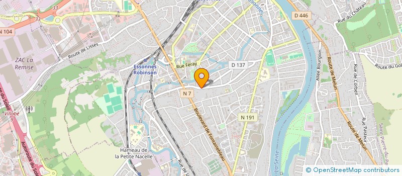 localisation de l'entreprise MADAME GISELLE MOREIRA SANTOS  CORBEIL-ESSONNES