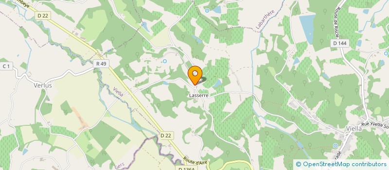 localisation de l'entreprise MADAME GISELLE PEBAYLE  VIELLA