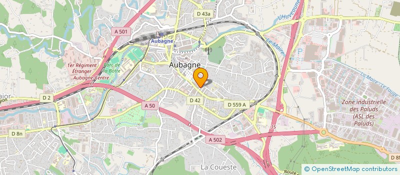 localisation de l'entreprise MADAME GISLAINE LEROY à AUBAGNE