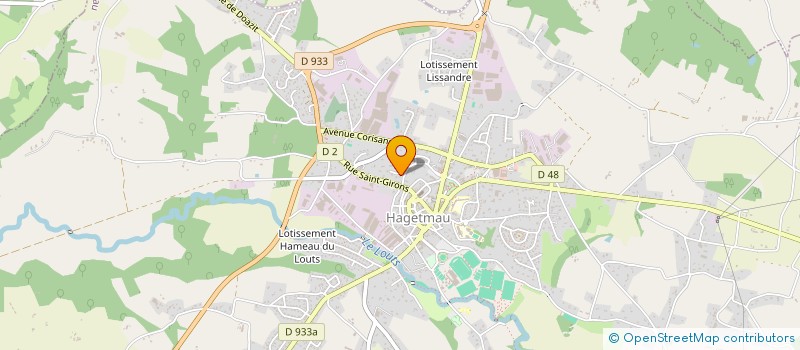 localisation de l'entreprise MADAME GISLAINE SERVAN  HAGETMAU