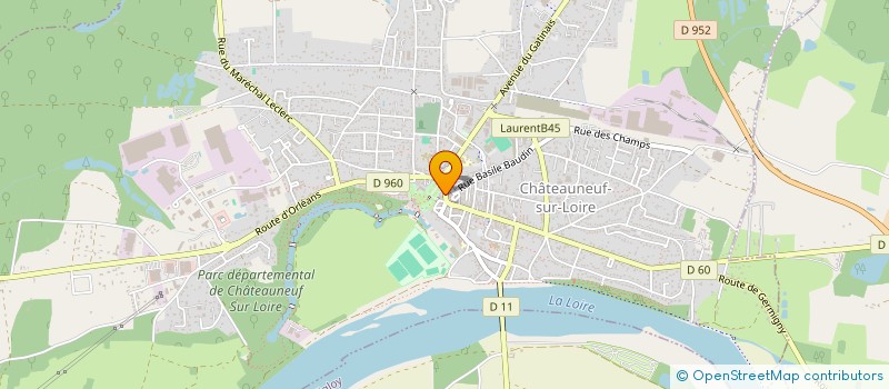 localisation de l'entreprise MADAME GISLENE COURCEL à CHATEAUNEUF-SUR-LOIRE