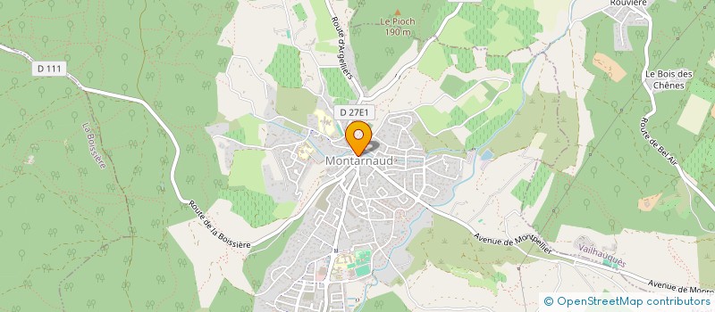 localisation de l'entreprise MADAME GISMONDE ESCRIVA  MONTARNAUD