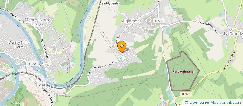 localisation de l'entreprise MADAME GISMONDE LARDIER  AIGLEMONT