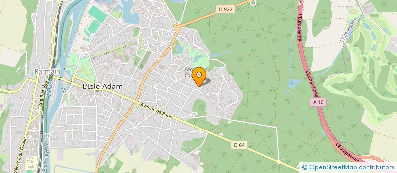 localisation de l'entreprise MADAME GISSELLE BOSQUEZ--MEDINA  L'ISLE-ADAM