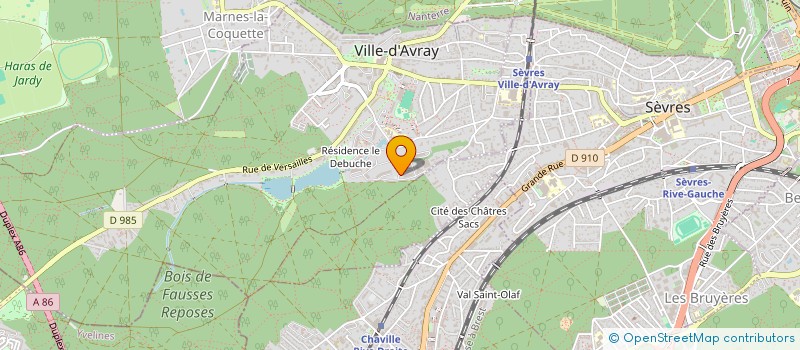 localisation de l'entreprise MADAME GITANE CHRSITINE à VILLE-D'AVRAY