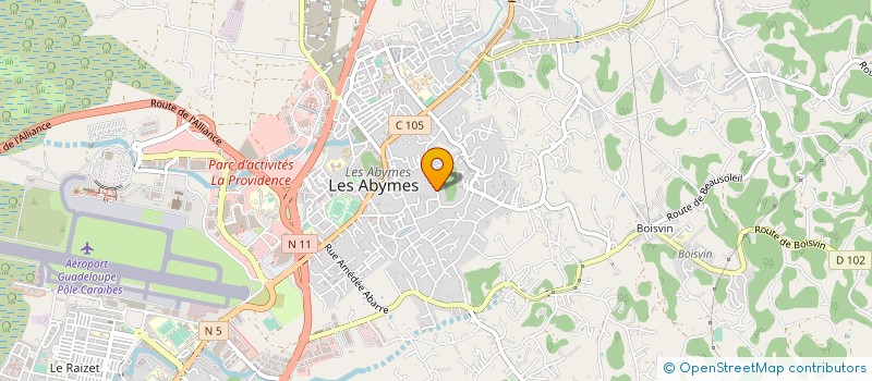 localisation de l'entreprise MADAME GITANE MANLIUS à LES ABYMES