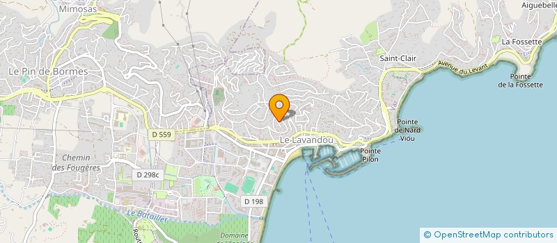 localisation de l'entreprise MADAME GIULIA BIANCHERI  LE LAVANDOU