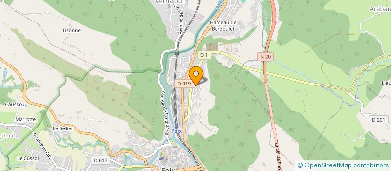 localisation de l'entreprise MADAME GIULIANA BOZZO QUADRELLI à FOIX