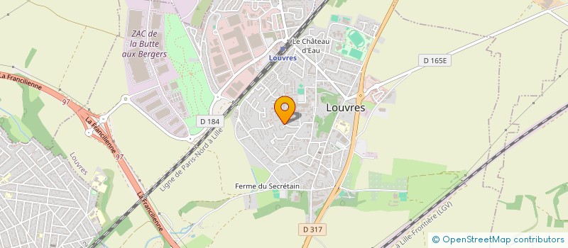 localisation de l'entreprise MADAME GIUSEPPINA BONFINI  LOUVRES