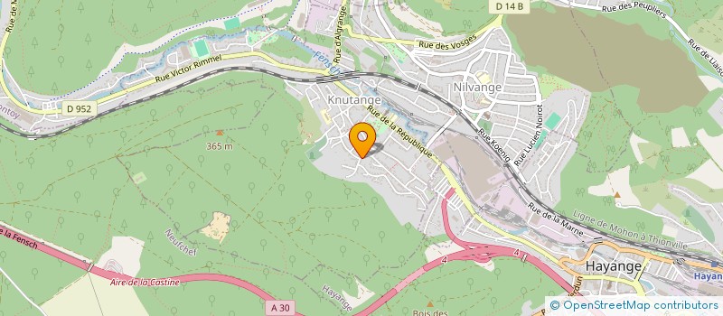 localisation de l'entreprise MADAME GIUSEPPINA SPITALERI  KNUTANGE