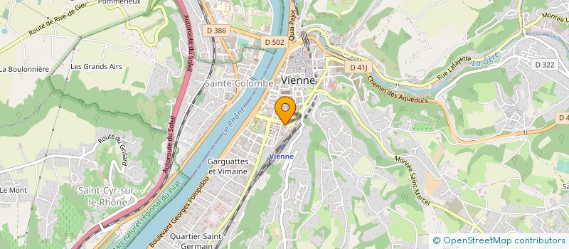 localisation de l'entreprise MADAME GIUSY CORAGGIO à VIENNE