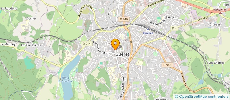 localisation de l'entreprise MADAME GJULSEFA SEJFEDIN à GUERET