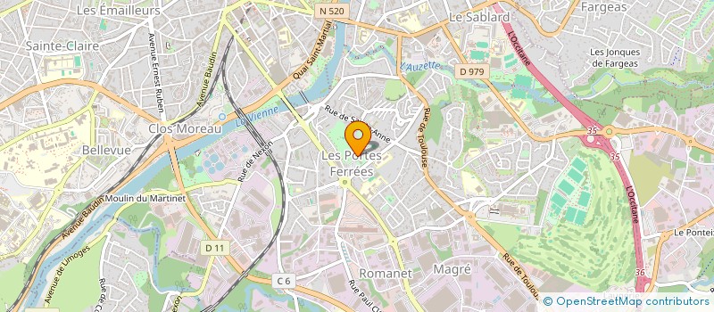 localisation de l'entreprise MADAME GJULTEN IZETOSKA à LIMOGES