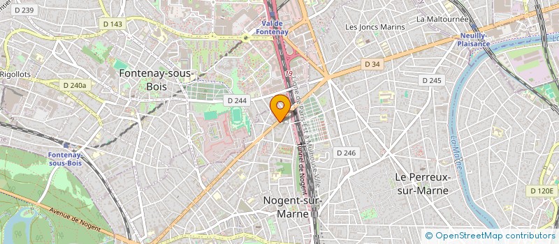 localisation de l'entreprise MADAME GLADISSE TEMOU  NOGENT-SUR-MARNE