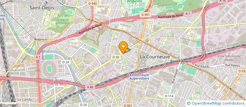 localisation de l'entreprise MADAME GLADIW ILUNGA TSHANGA à LA COURNEUVE