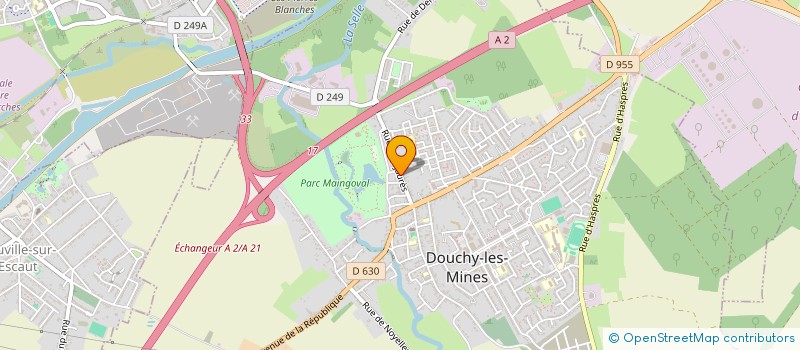 localisation de l'entreprise MADAME GLADYCE GERARD  DOUCHY-LES-MINES