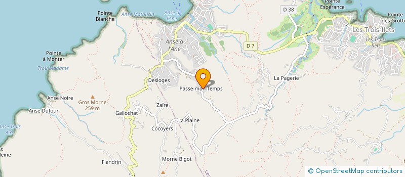 localisation de l'entreprise MADAME GLADYS BARDOUX à LES TROIS-ILETS