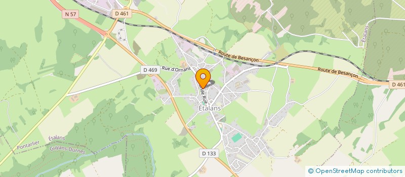 localisation de l'entreprise MADAME GLADYS BONNIN  VERNIERFONTAINE