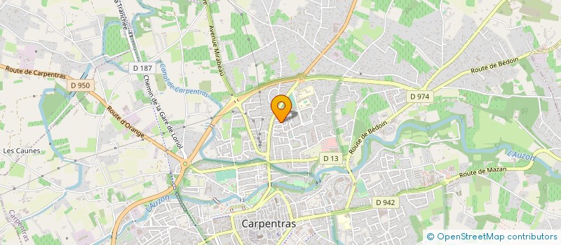 localisation de l'entreprise MADAME GLADYS CHAGNON  CARPENTRAS