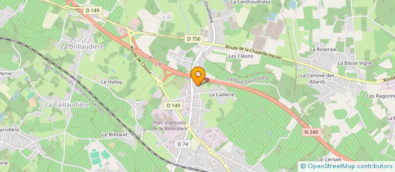 localisation de l'entreprise MADAME GLADYS CHIRON  LA HAIE-FOUASSIERE