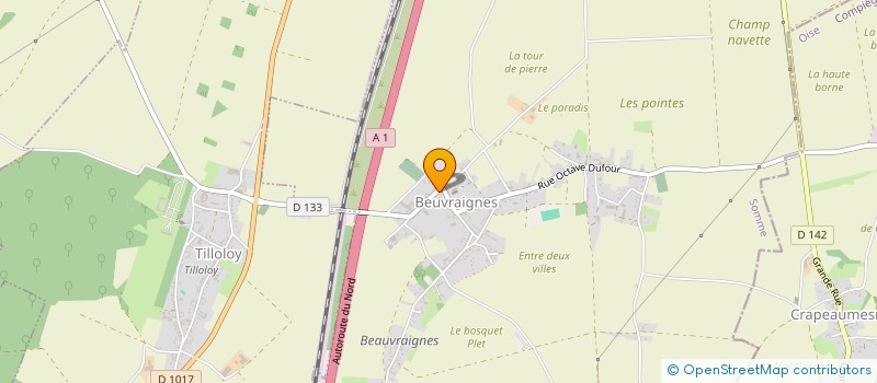 localisation de l'entreprise MADAME GLADYS DELANGE  BEUVRAIGNES