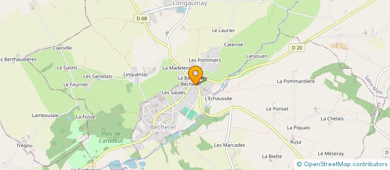 localisation de l'entreprise MADAME GLADYS FALAISE  BECHEREL