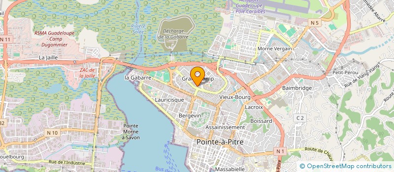 localisation de l'entreprise MADAME GLADYS FRANCIUS  POINTE-NOIRE