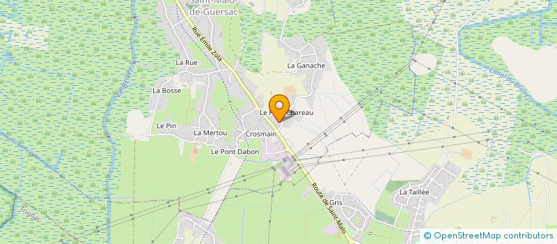 localisation de l'entreprise MADAME GLADYS GBEGNON  SAINT-MALO-DE-GUERSAC