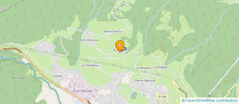 localisation de l'entreprise MADAME GLADYS GIGUET  UGINE