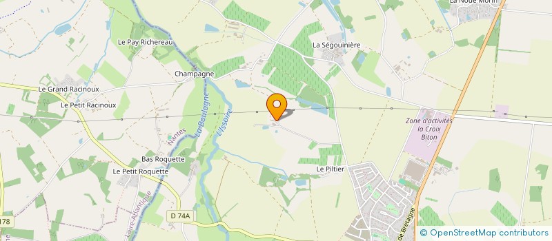 localisation de l'entreprise MADAME GLADYS GUILBAUD à SAINT-PHILBERT-DE-BOUAINE