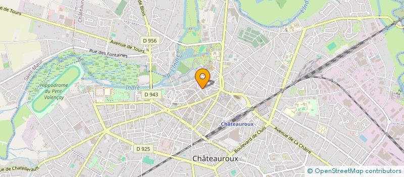 localisation de l'entreprise MADAME GLADYS GUIRAUD à CHATEAUROUX