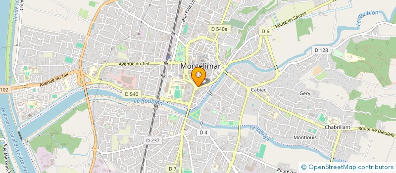 localisation de l'entreprise MADAME GLADYS GUIZOL à MONTELIMAR
