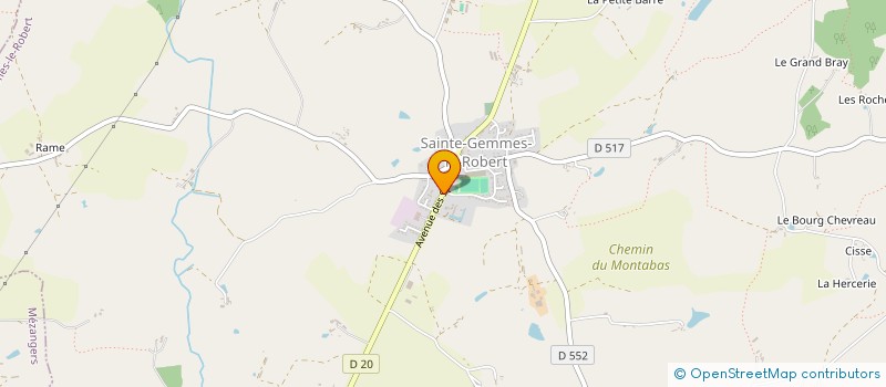 localisation de l'entreprise MADAME GLADYS HORVAT  SAINTE GEMMES LE ROBERT