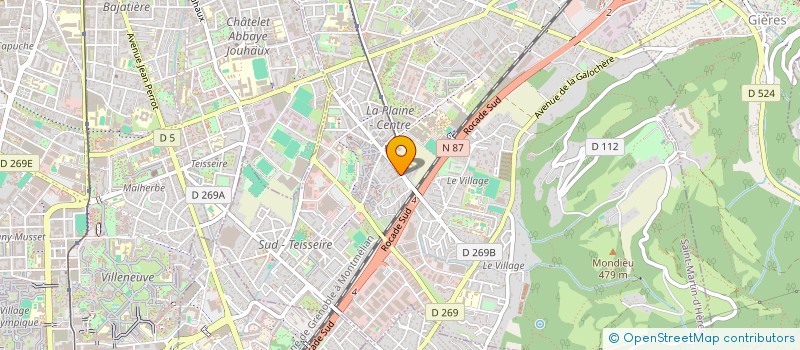 localisation de l'entreprise MADAME GLADYS JOHN IHAYERE  SAINT-MARTIN-D'HERES