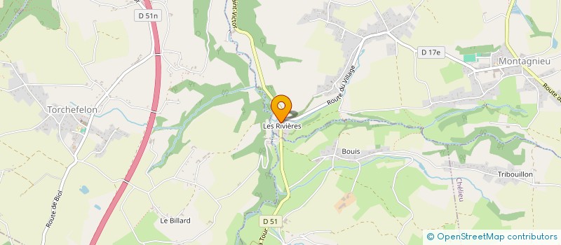 localisation de l'entreprise MADAME GLADYS KANNIAL  MONTAGNIEU