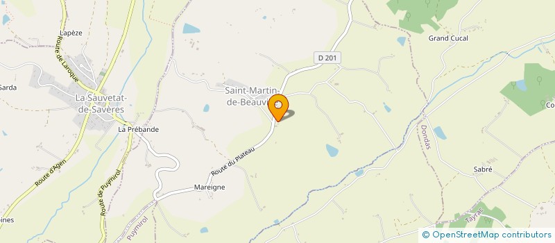 localisation de l'entreprise MADAME GLADYS LABURTHE  SAINT MARTIN DE BEAUVILLE