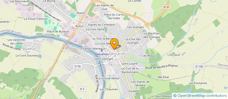 localisation de l'entreprise MADAME GLADYS LAPUYADE à DESCARTES
