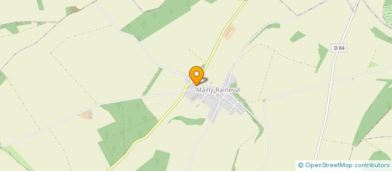 localisation de l'entreprise MADAME GLADYS LAURENCE  MAILLY-RAINEVAL
